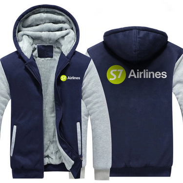 S7 AIRLINES JACKETS FLEECE SWEATSHIRT